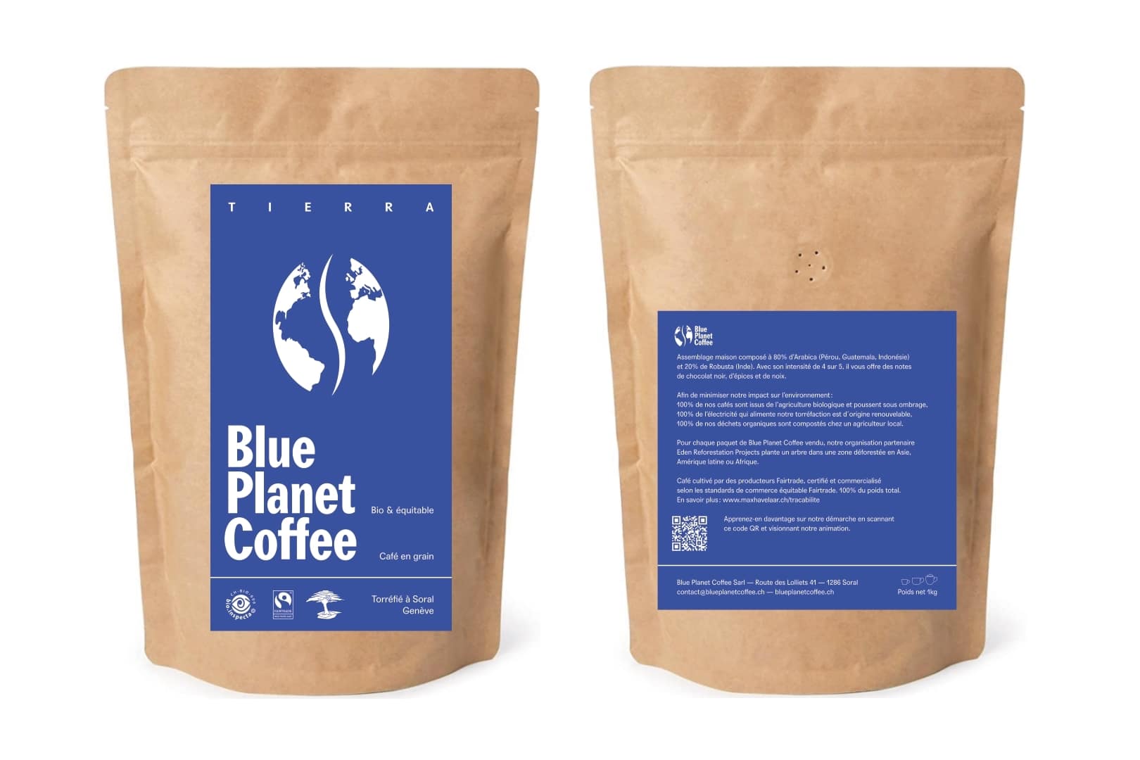 Blue Planet Coffee – Tierra Organic and Fair Trade 1kg