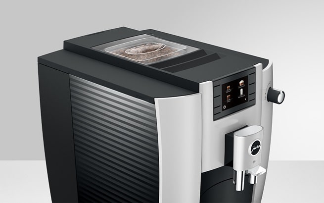JURA E6 Platinum timeless sustainable design with chrome details