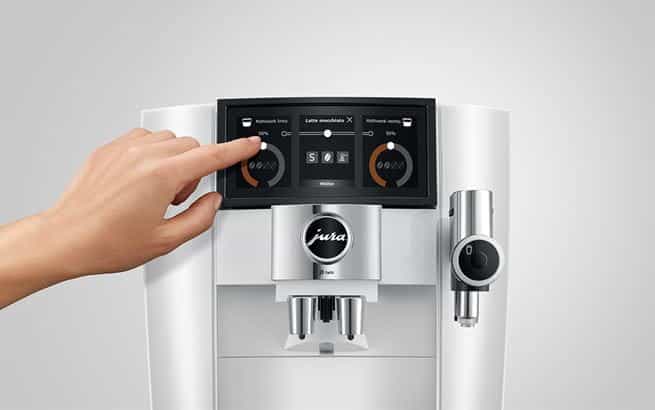 Panorama Coffee Panel interface with cup sensor