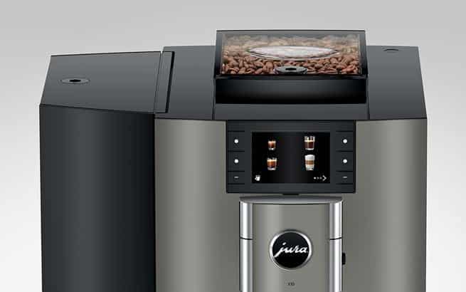 Dark Inox design and intuitive 3.5-inch display of JURA X10