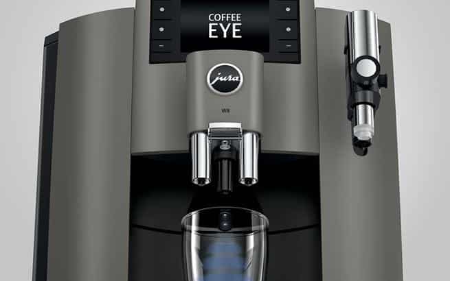 JURA W8 display with buttons and Coffee Eye cup sensor