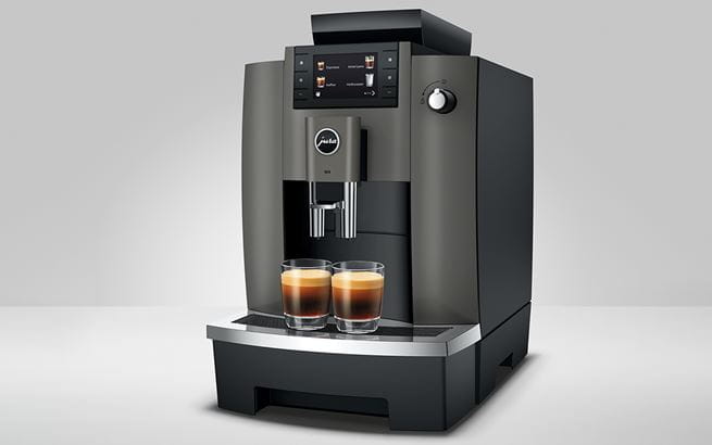 JURA W4 design with clean lines in Dark Inox